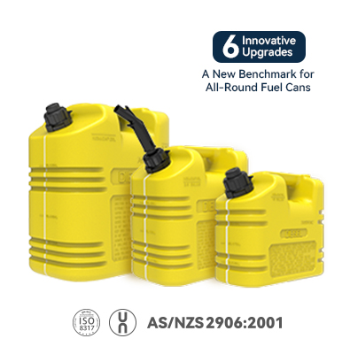 Akinfuel 02 All-star Yellow Diesel Can — U-Groove, Stackable & Child-Resistant | 5L/10L/20L