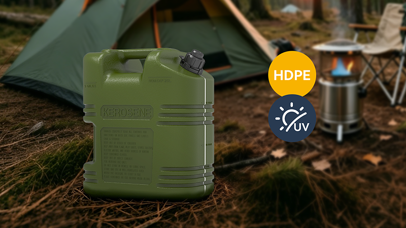 Akinfuel 02 All-star Army Green Kerosene Can — 11 Features, Auto Shut-Off | 5L/10L/20L