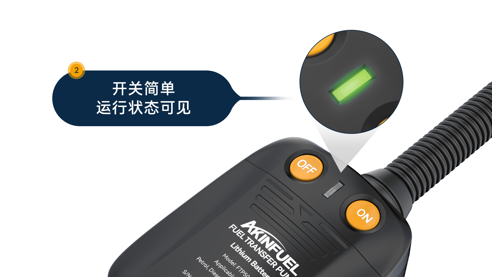 AKINFUEL 02 系列燃油输送泵｜自动停机，防爆油泵