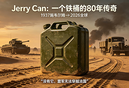 从战场到旷野：Jerry Can（军用油桶）如何用80年铸就“可靠”神话？